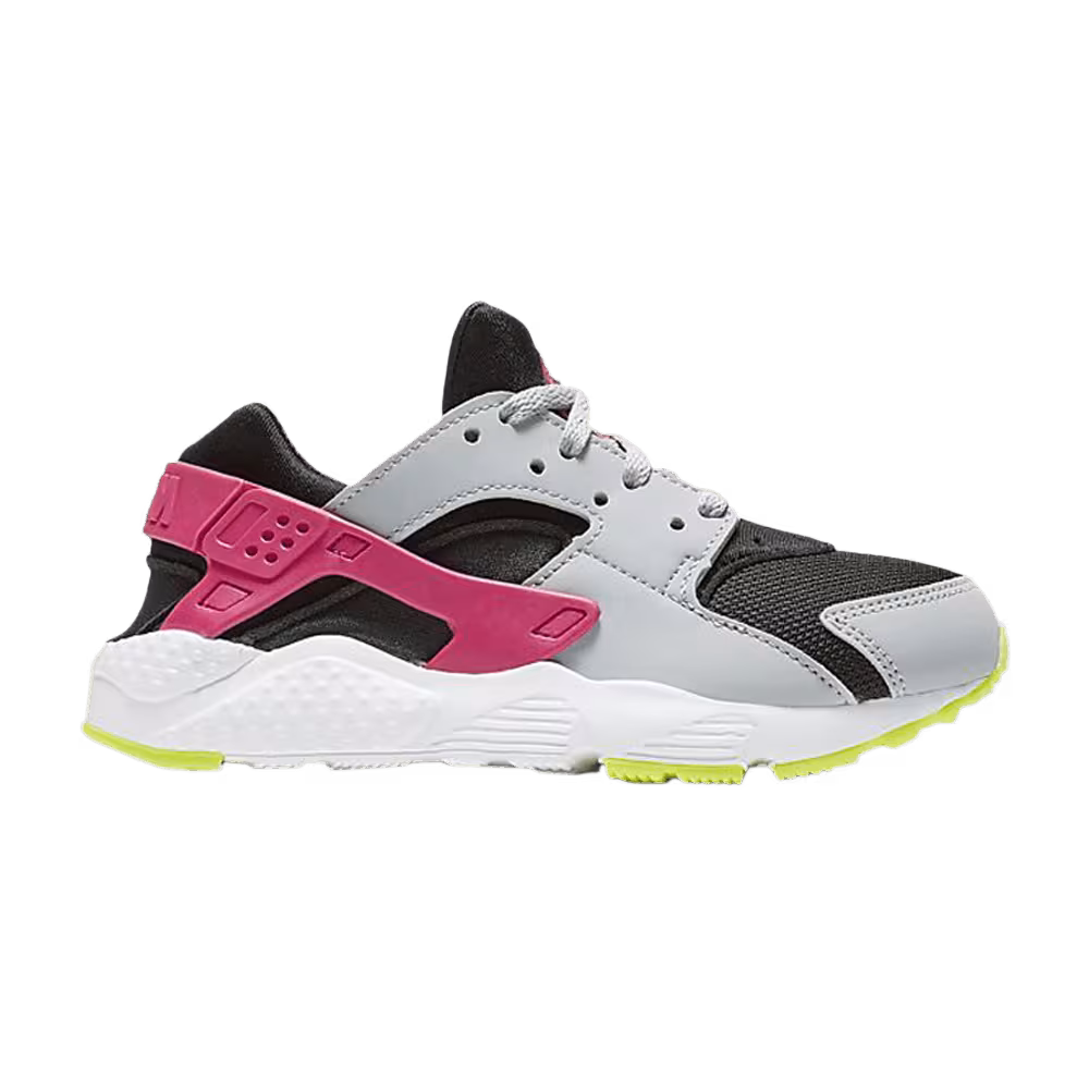 Nike Huarache Run PS Black Rush Pink Grey