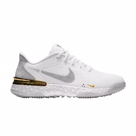 Nike Alpha Huarache Elite 3 Turf 'White Metallic Silver'