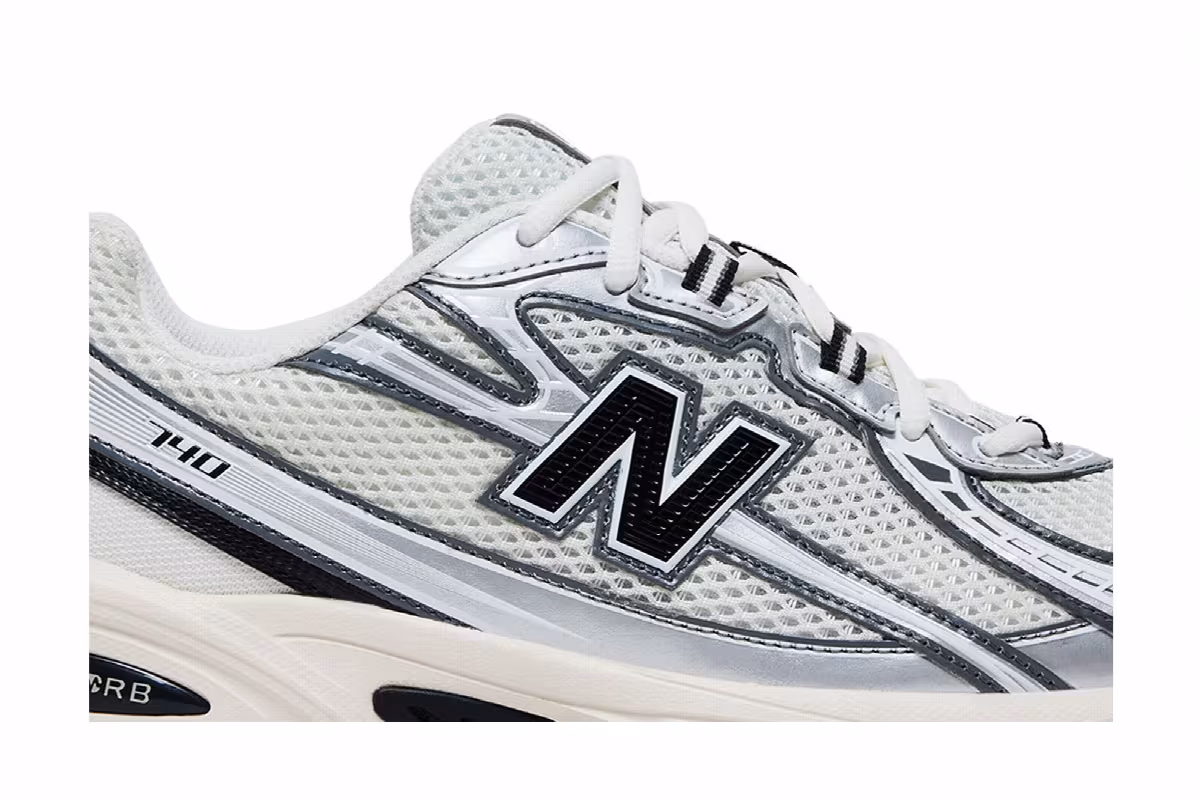 New Balance 740 Sea Salt Black Silver Metallic, view 3