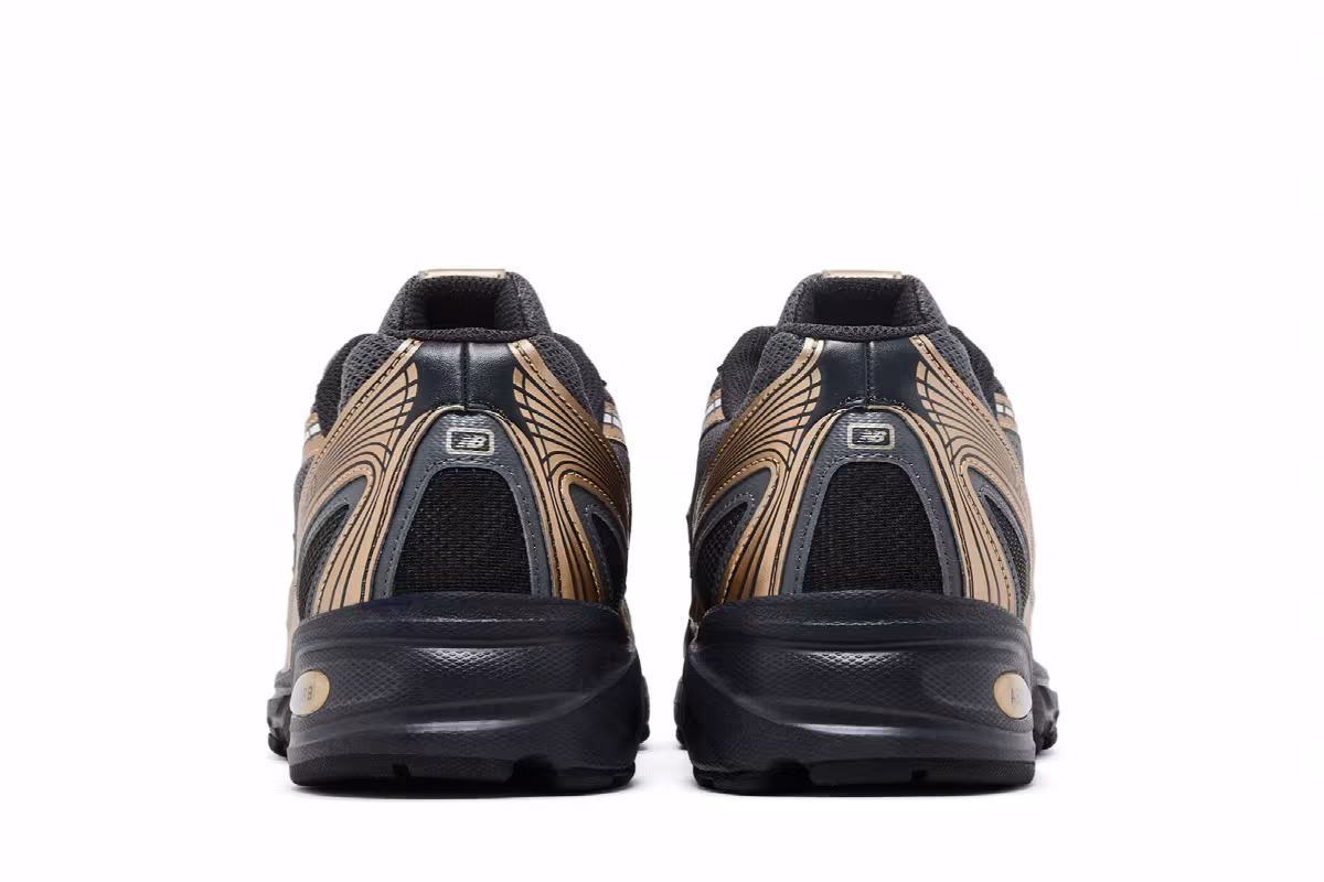 New Balance 740v2 Black Castlerock Gold, view 7
