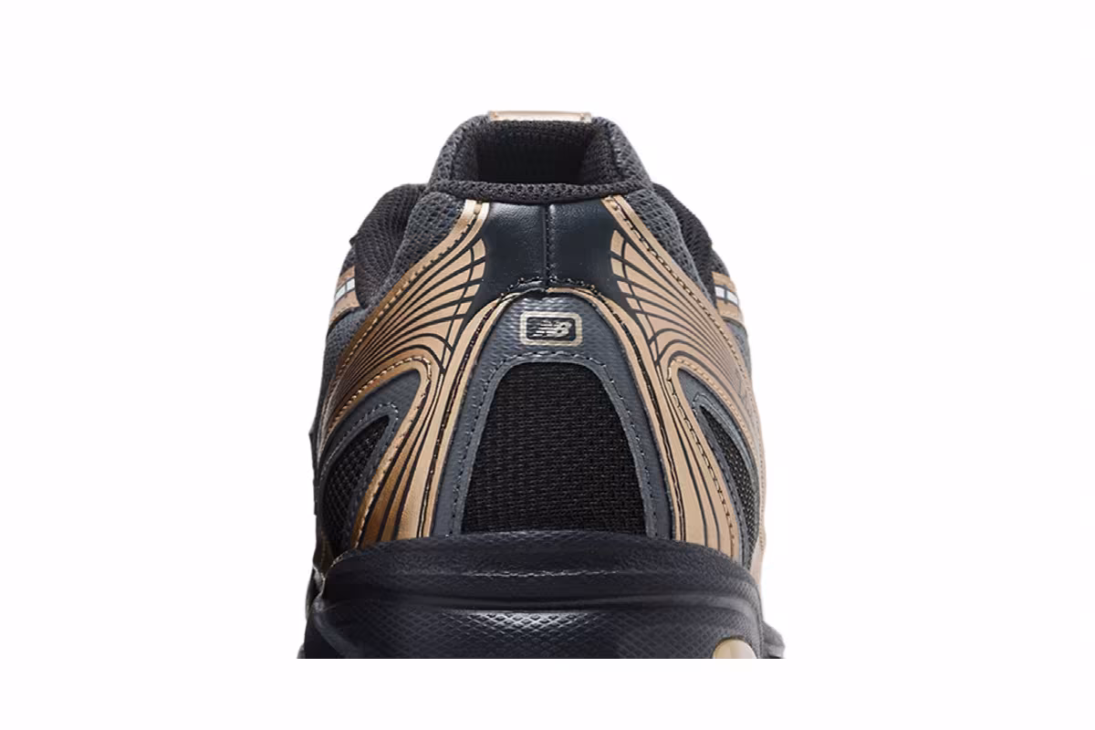New Balance 740v2 Black Castlerock Gold, view 8