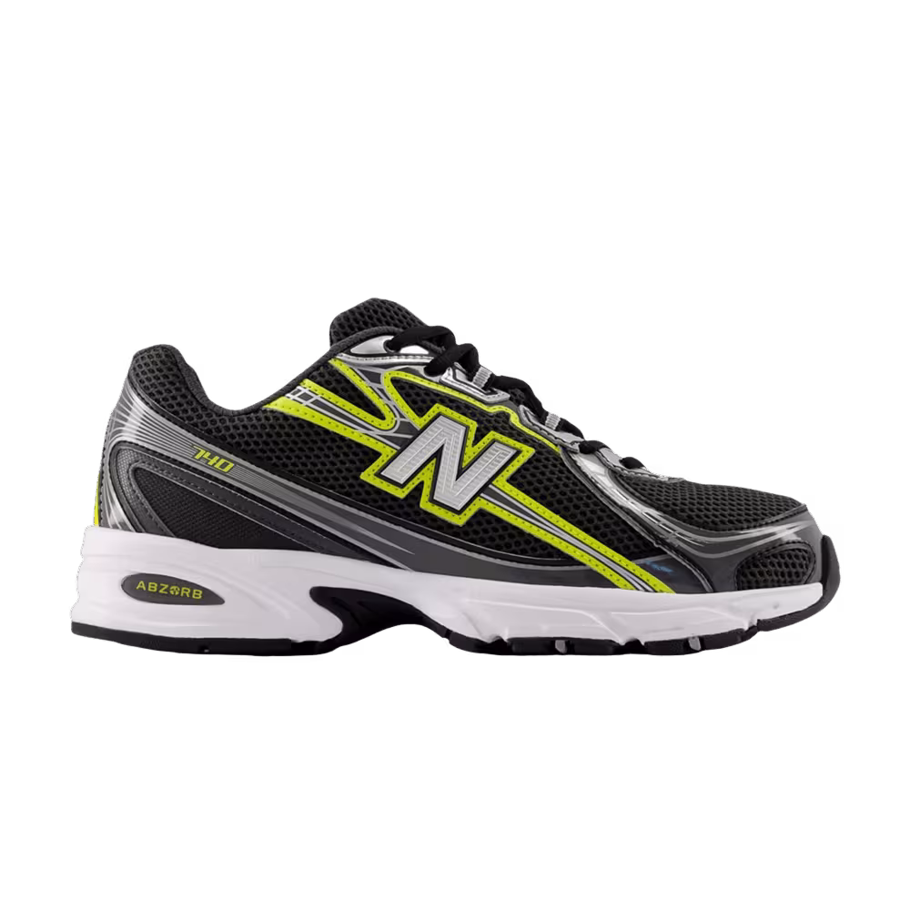 New Balance 740 Black Punch Yellow