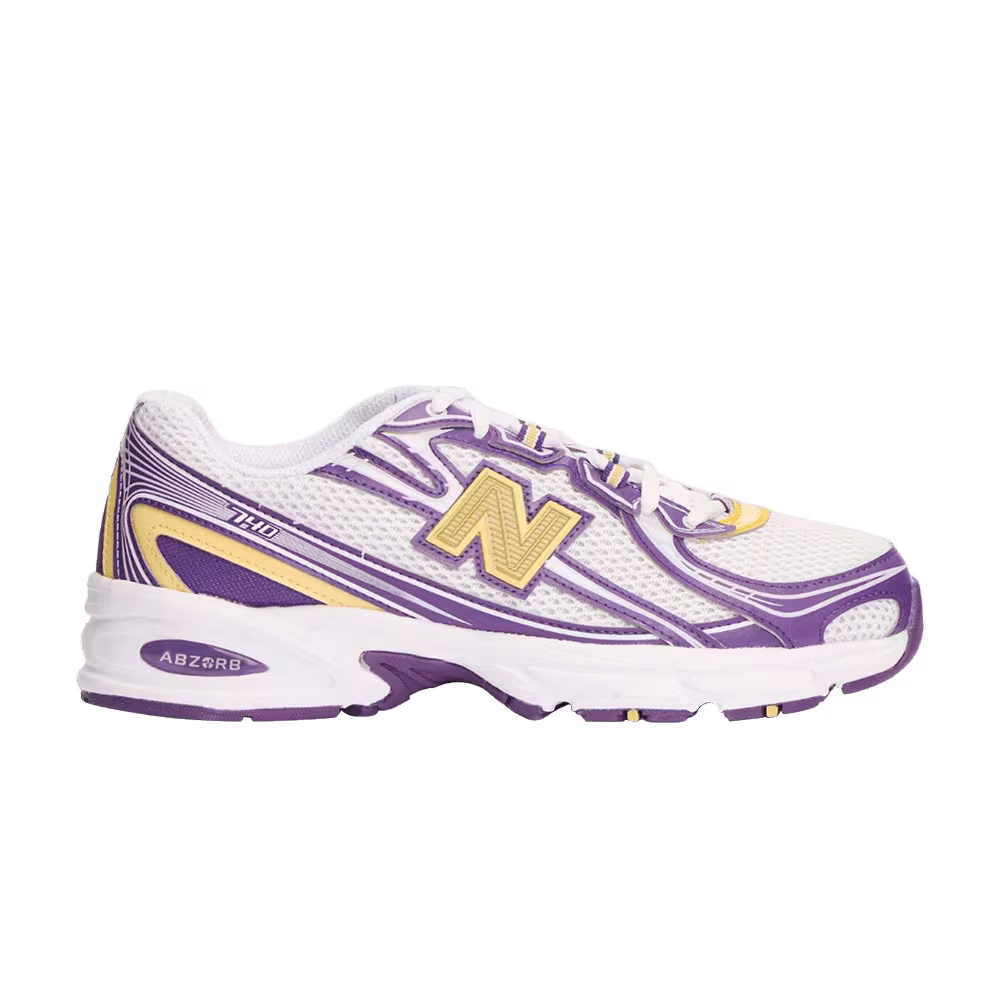 New Balance 740 White Yellow Purple