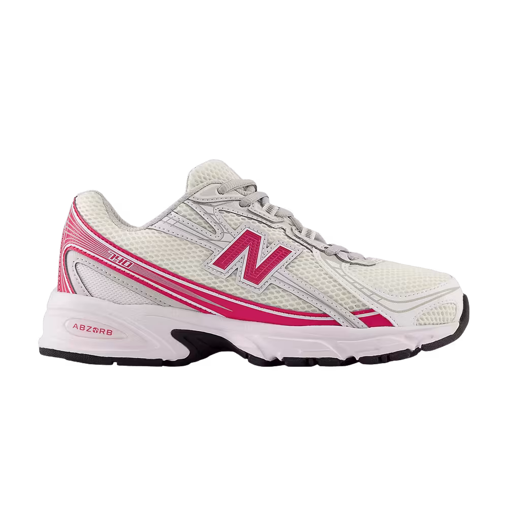New Balance 740 Lace Big Kid White Carnival Pink