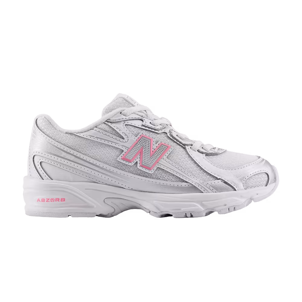 New Balance 740 Bungee Lace Little Kid Silver Metallic