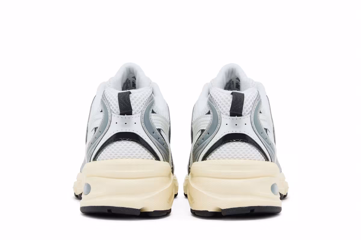 New Balance 530 Silver Metallic Black Cement, view 7