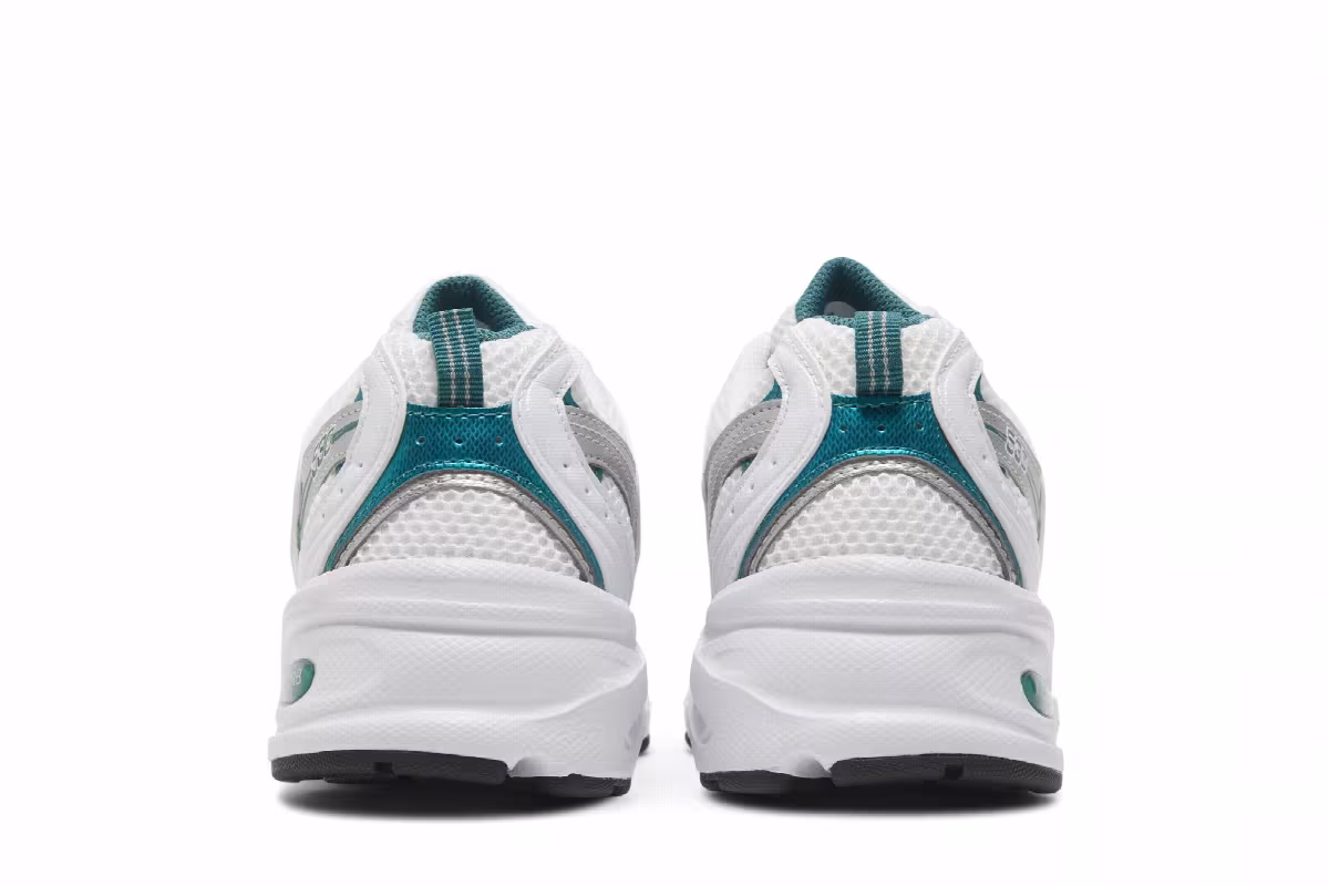 New Balance 530 White Silver Green, view 7