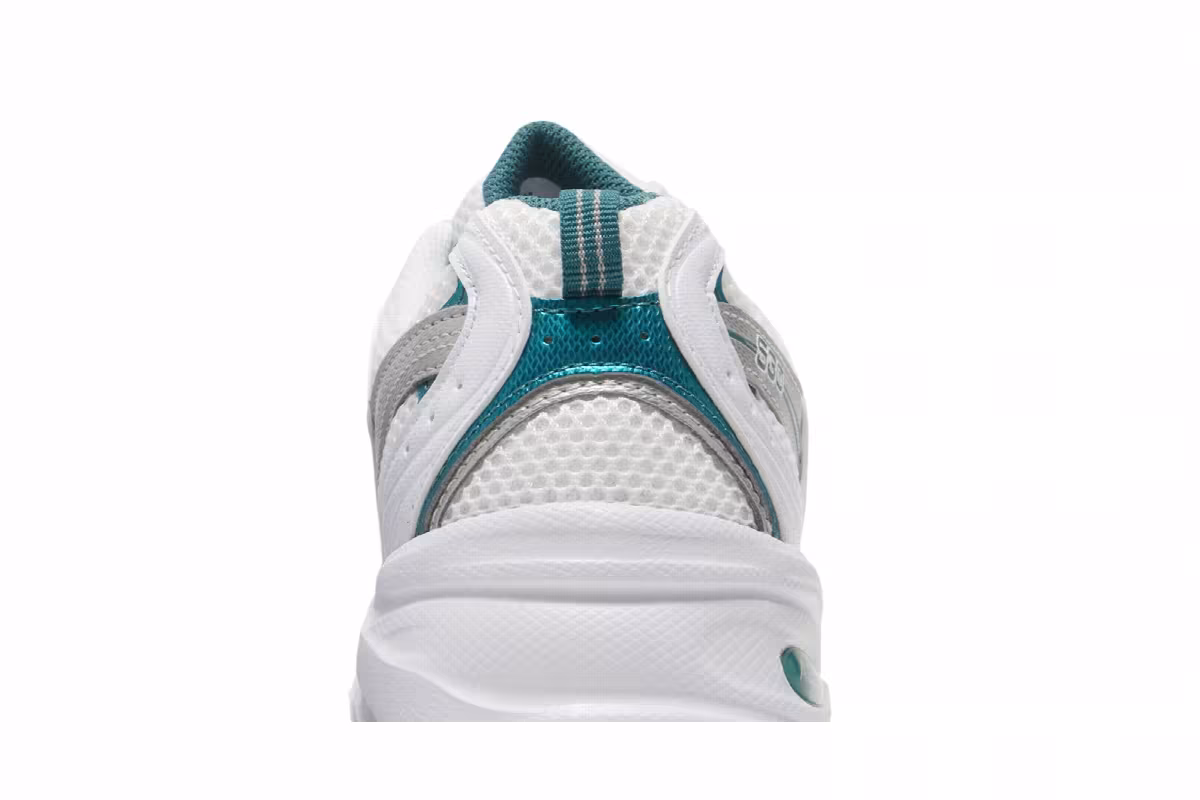 New Balance 530 White Silver Green, view 8