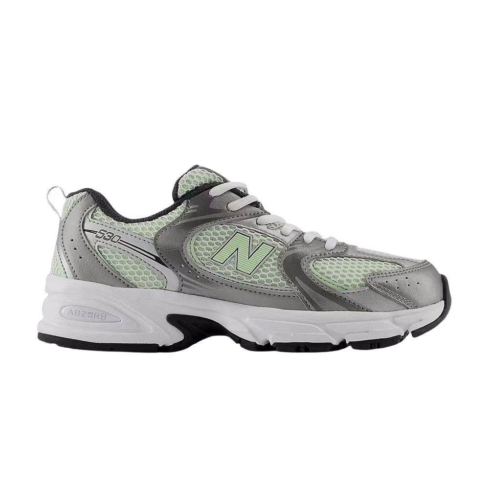 New Balance 530 Big Kid Dark Silver Metallic Melon