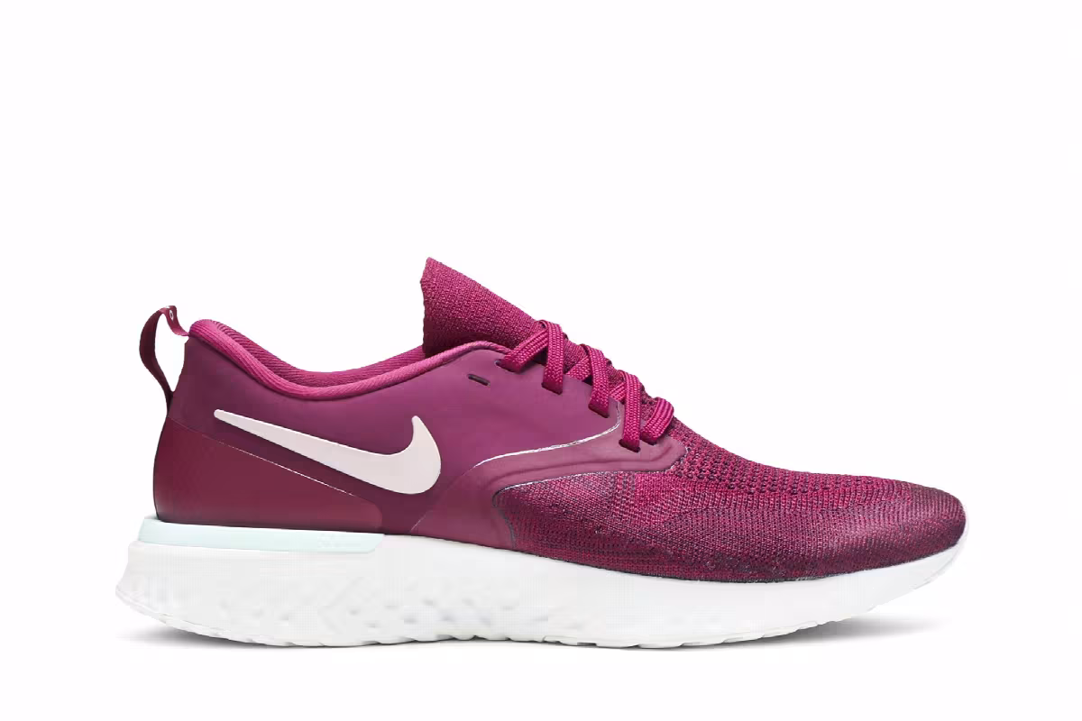 Nike Women's Odyssey React Flyknit 2 Raspberry Red, view 2