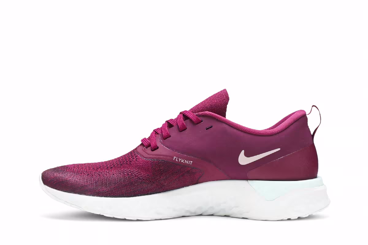 Nike Women's Odyssey React Flyknit 2 Raspberry Red, view 4