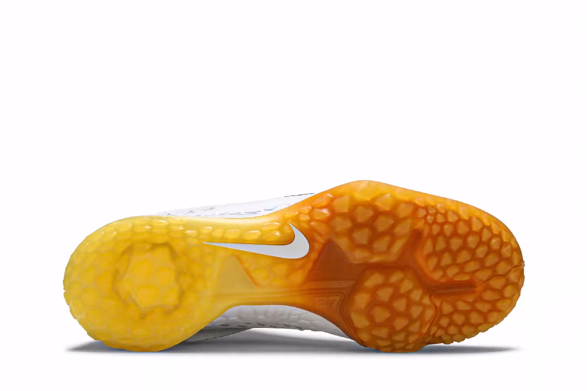 Nike Force Zoom Trout 6 Turf White Magma Orange, view 5