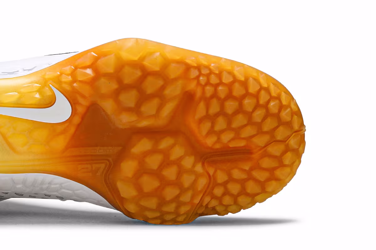 Nike Force Zoom Trout 6 Turf White Magma Orange, view 6
