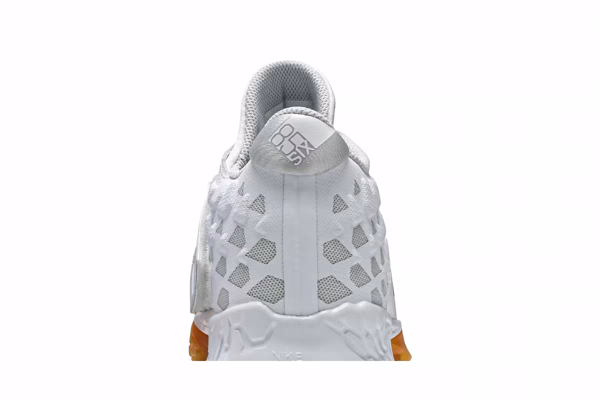 Nike Force Zoom Trout 6 Turf White Magma Orange, view 8