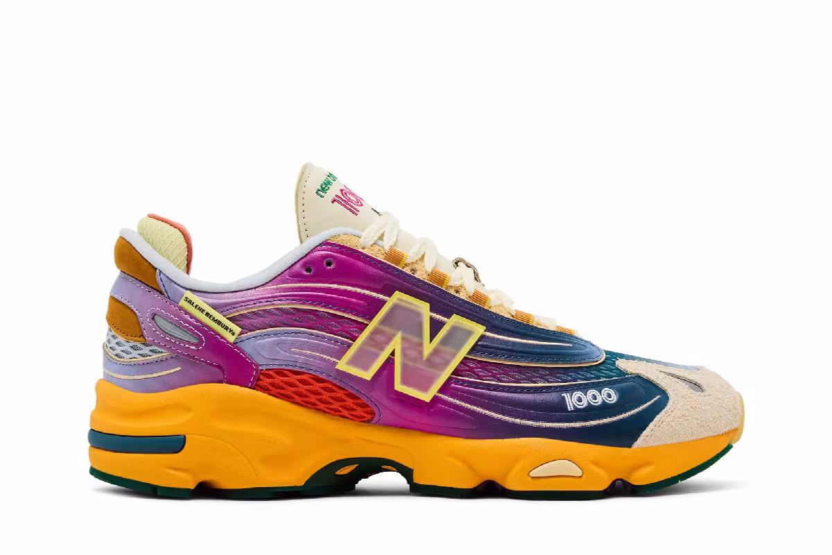 Salehe Bembury x New Balance 1000 Fog Be The Cloud - Berry, view 2