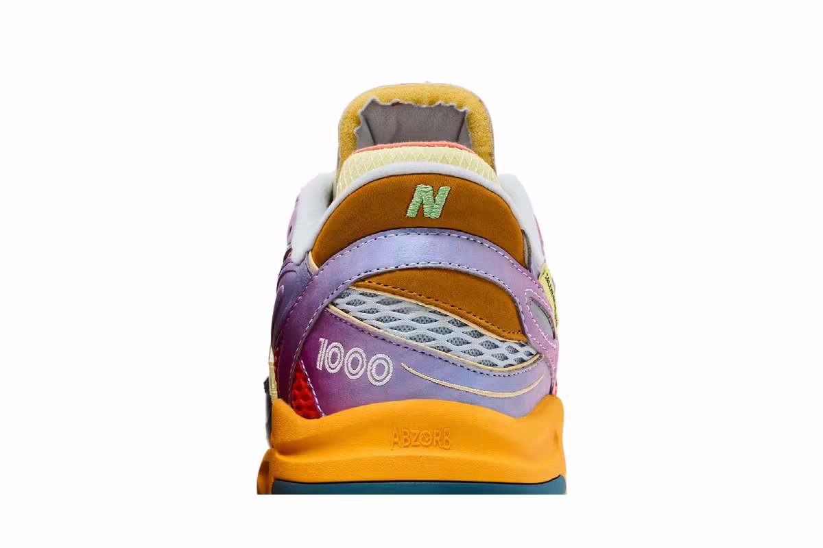 Salehe Bembury x New Balance 1000 Fog Be The Cloud - Berry, view 8