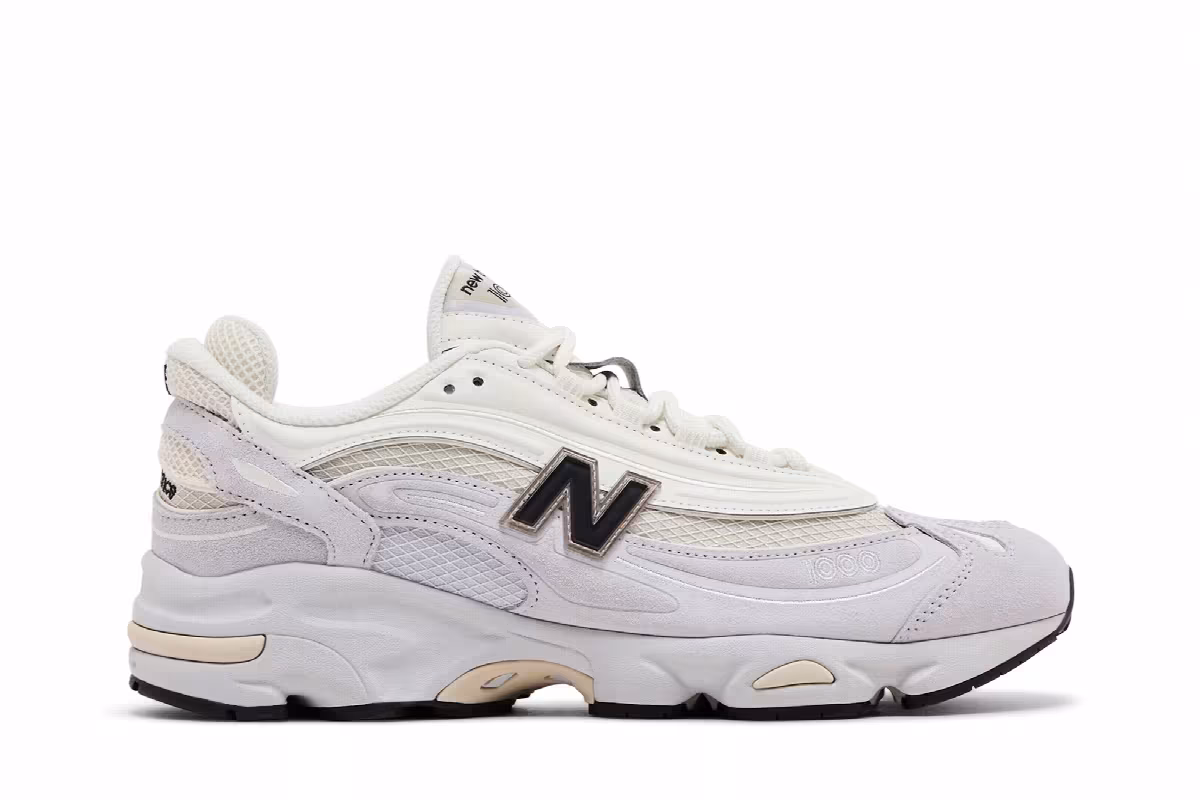New Balance 1000 Pearl Grey Black, view 2