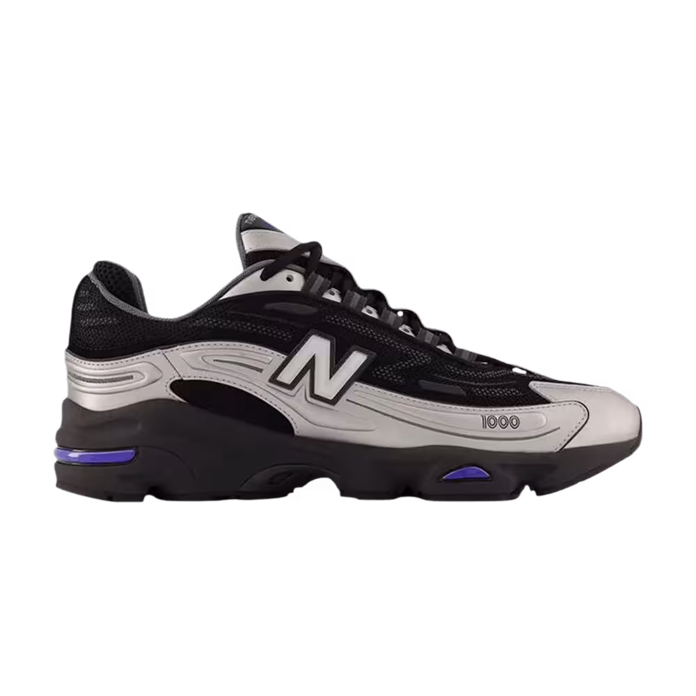 New Balance 1000 Black Silver Metallic