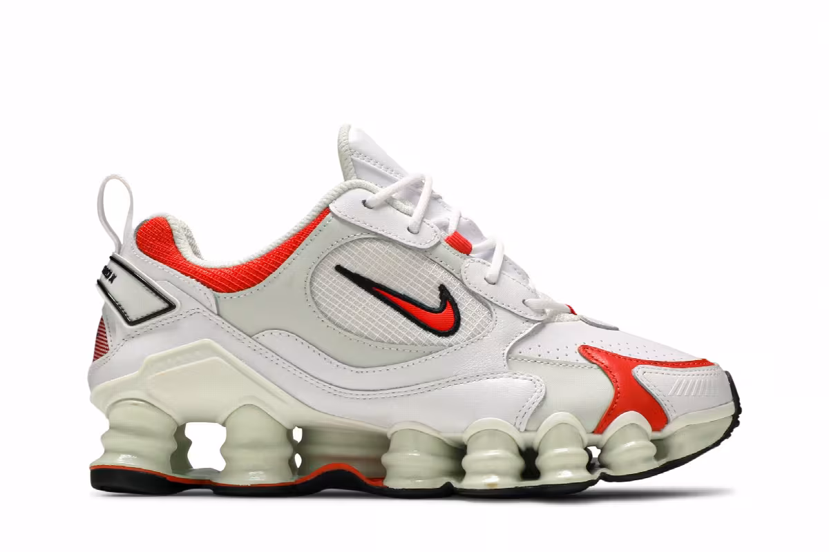 Nike Women's Shox Nova White Team Orange, view 2
