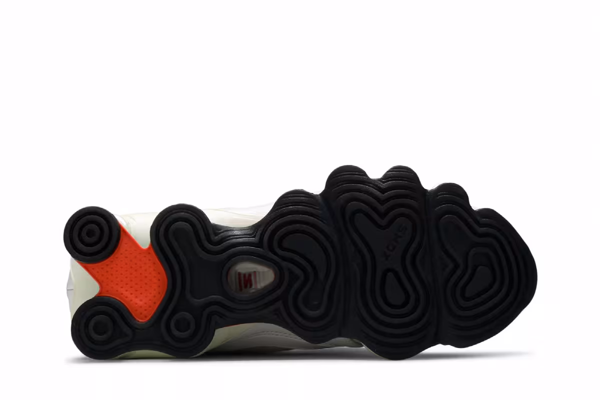 Nike Women's Shox Nova White Team Orange, view 5