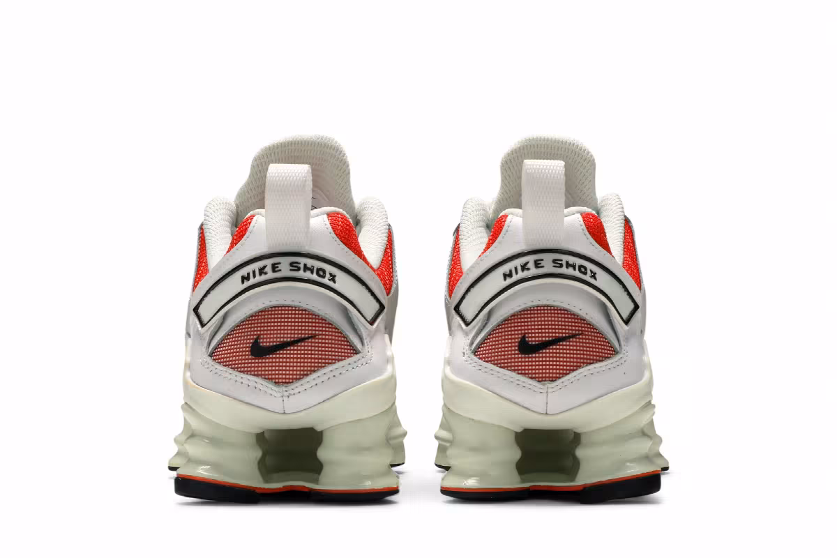 Nike Women's Shox Nova White Team Orange, view 7