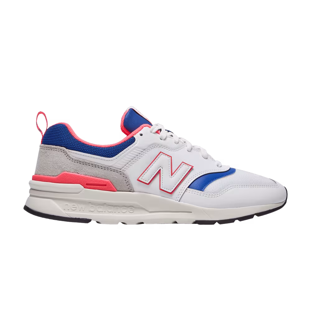 New Balance Women's 997 White Blue Pink
