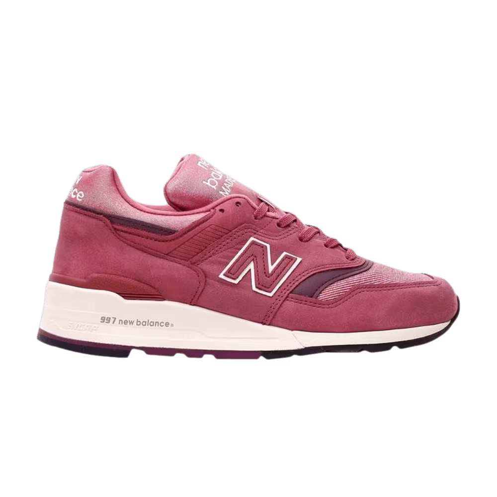 New Balance Women's 997 Made in USA Pink Burgundy