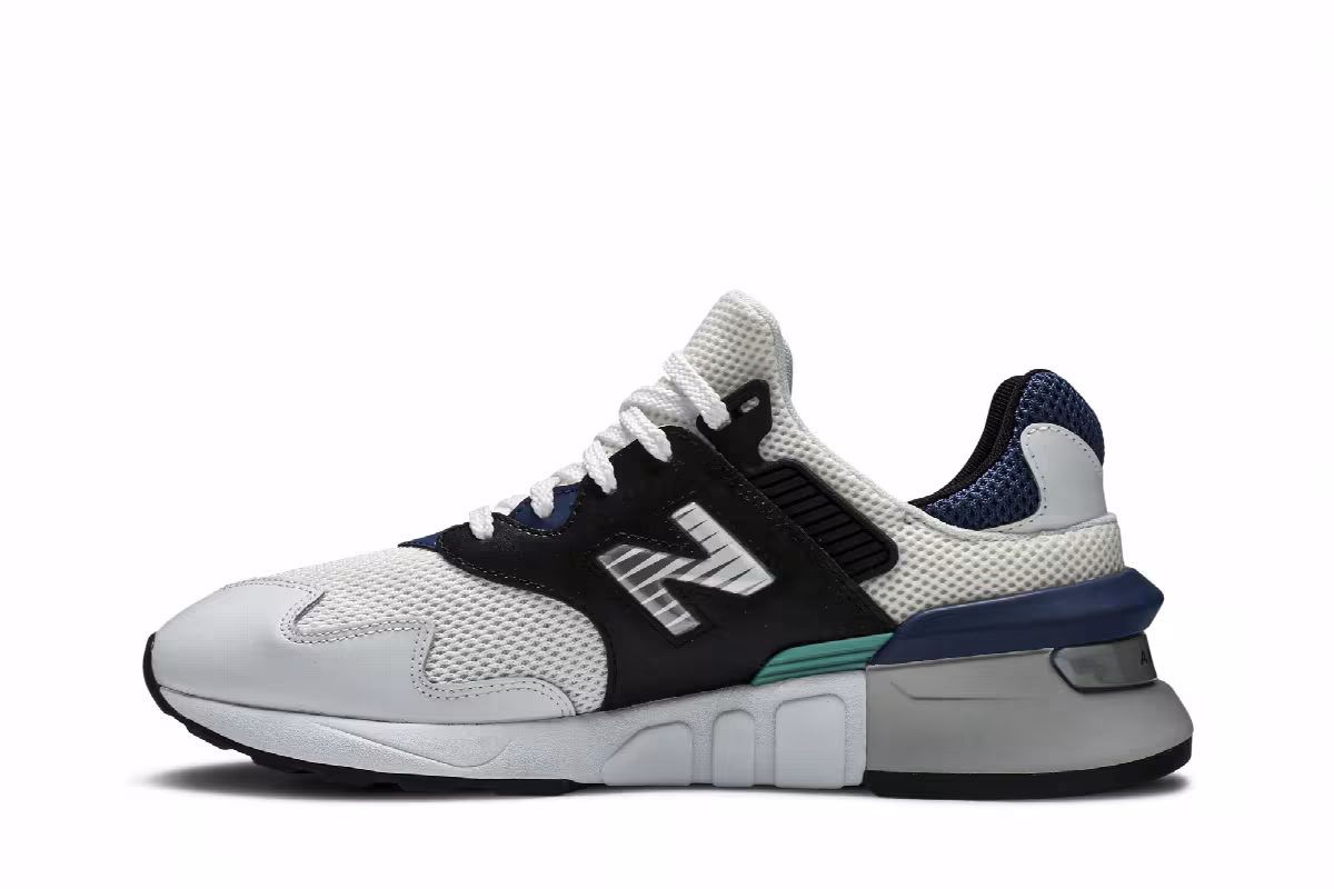 New Balance 997S White Charcoal Blue, view 4