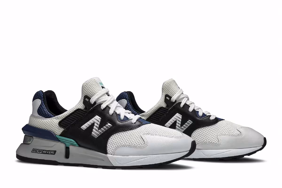 New Balance 997S White Charcoal Blue, view 9