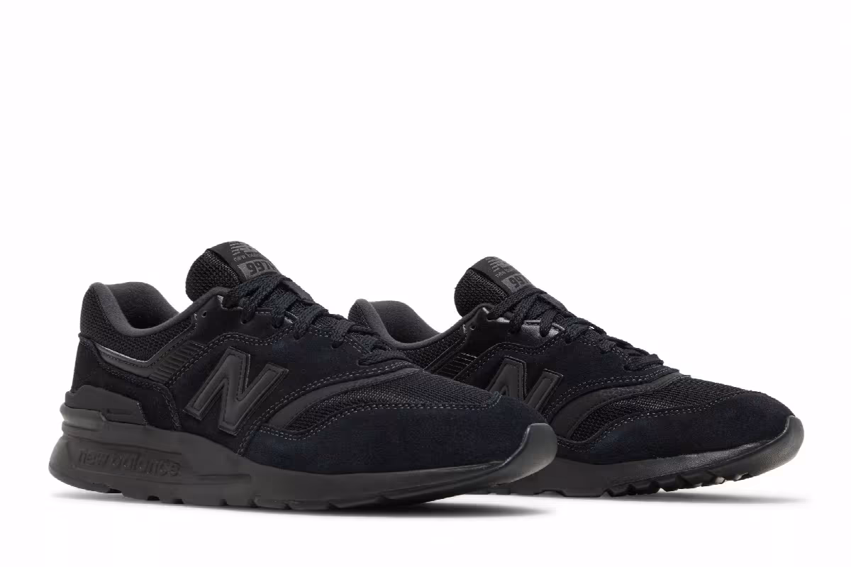 New Balance 997 Triple Black, view 9
