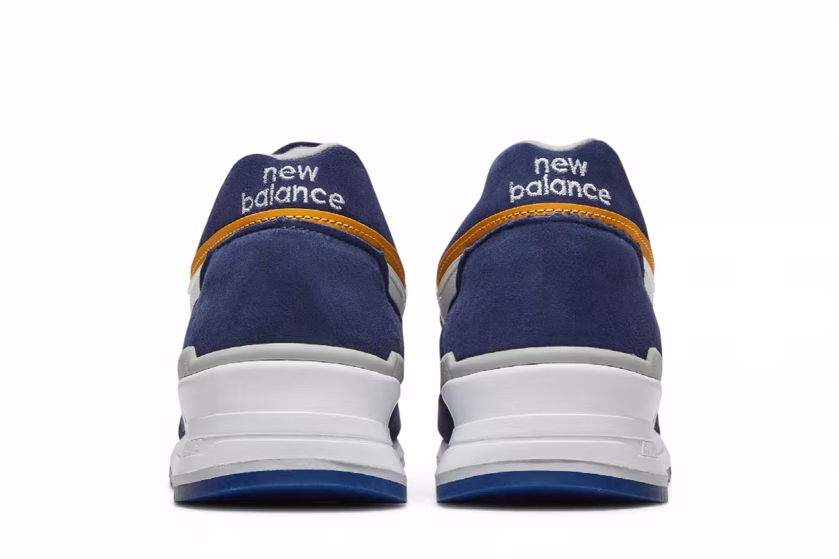 New Balance 997 Made in USA Navy Mustard, view 7