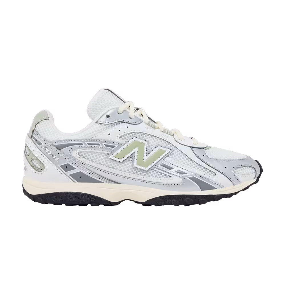 New Balance 204L Silver Metallic Sage Green