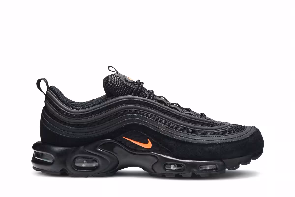 Nike Air Max Plus 97 Black Hyper Crimson, view 2