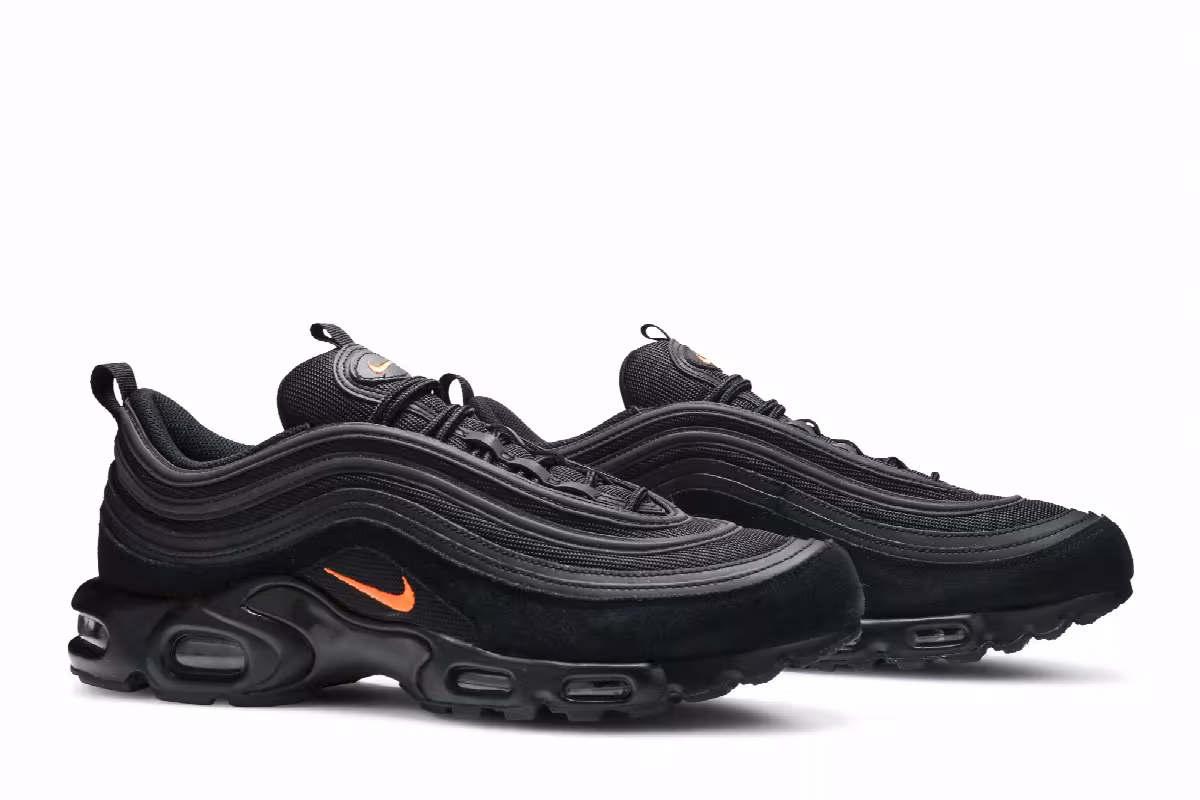 Nike Air Max Plus 97 Black Hyper Crimson, view 9