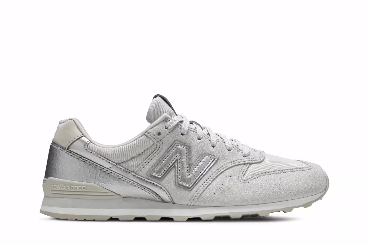 J.Crew x New Balance Women's 996 Grey Silver, view 2