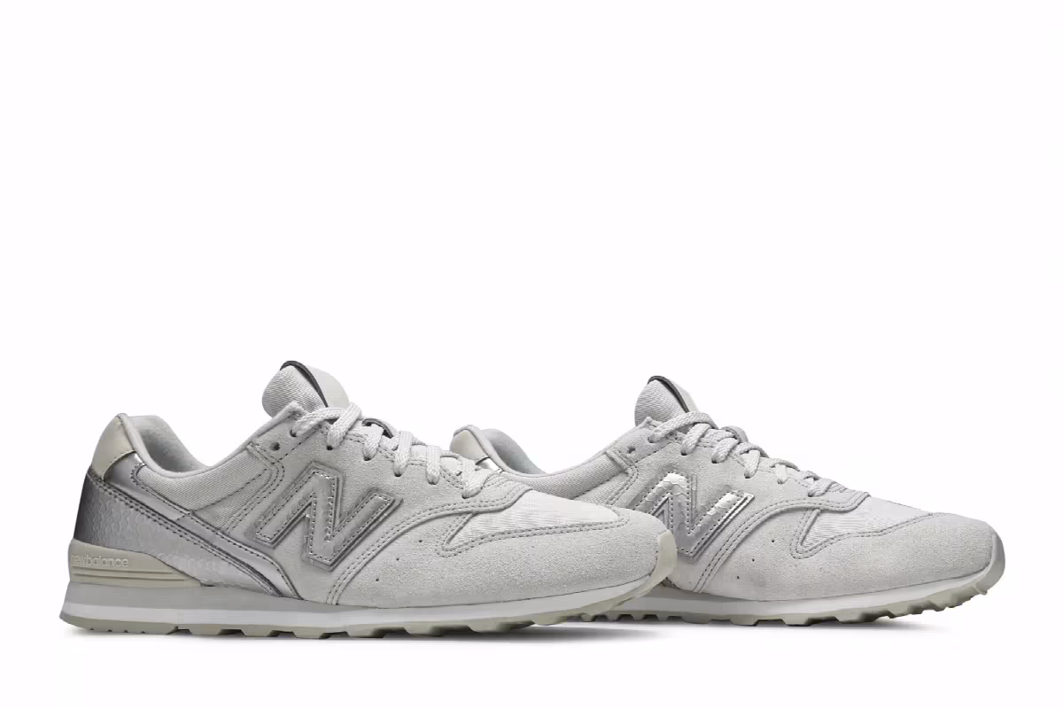 J.Crew x New Balance Women's 996 Grey Silver, view 9
