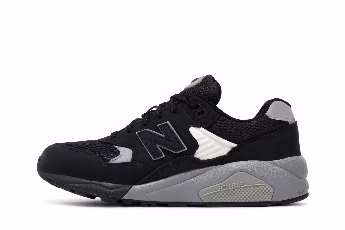 New Balance 580 Black Shadow Grey, view 4