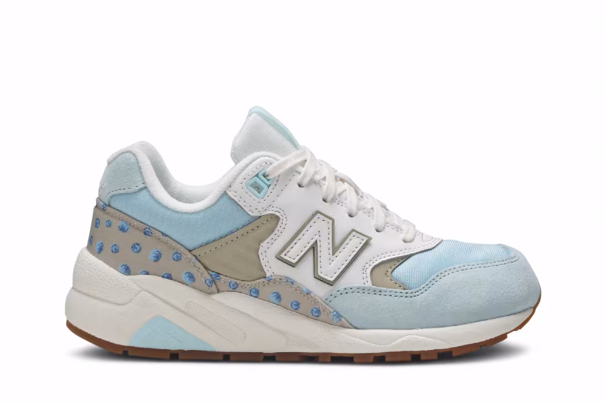New Balance Women's 580 Baby Blue Floral, view 2