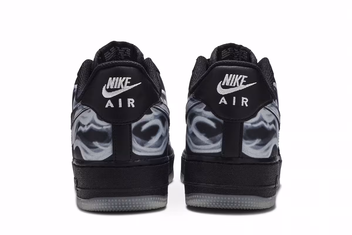 Nike Air Force 1 Black Skeleton, view 7