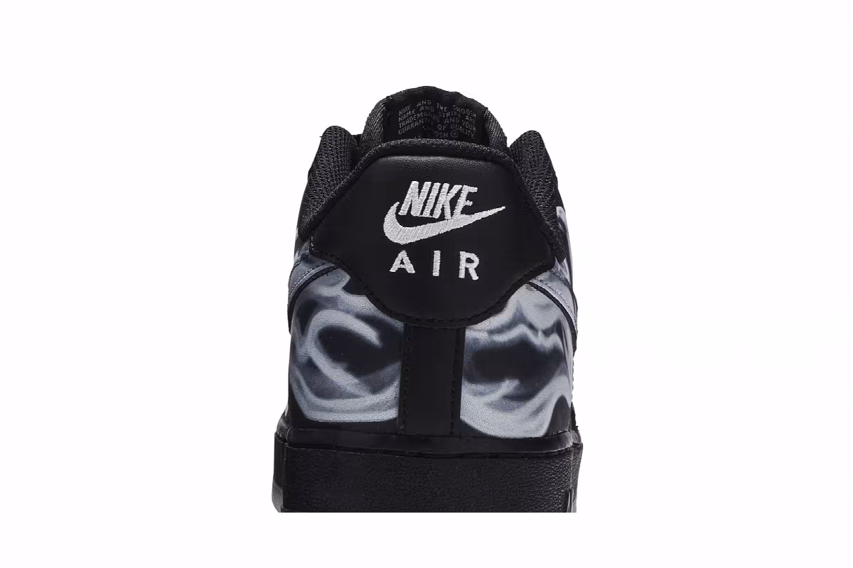 Nike Air Force 1 Black Skeleton, view 8