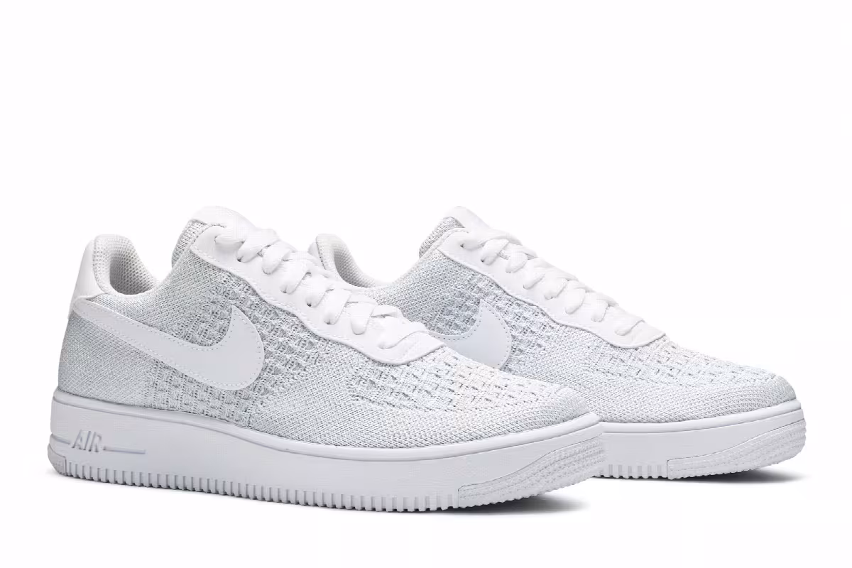 Nike Air Force 1 Flyknit Low 2.0 Pure Platinum, view 9