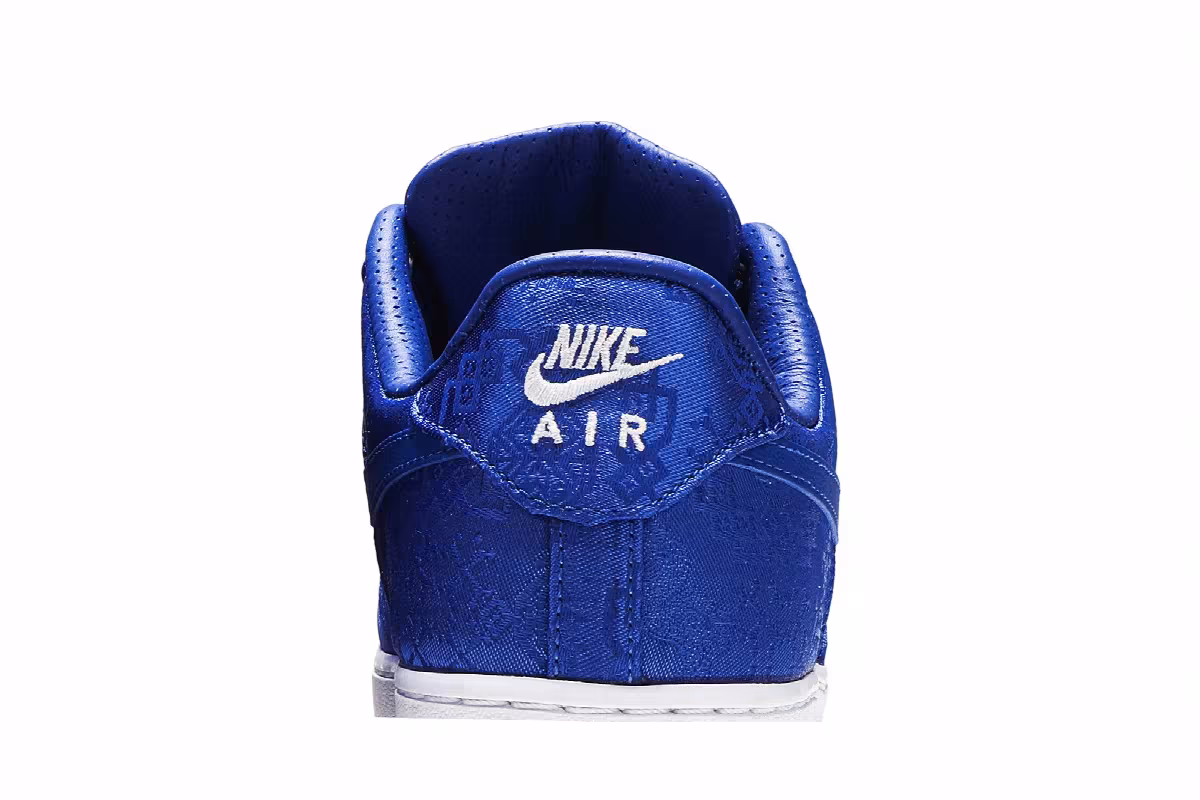 CLOT x Nike Air Force 1 PRM Royal Silk, view 8