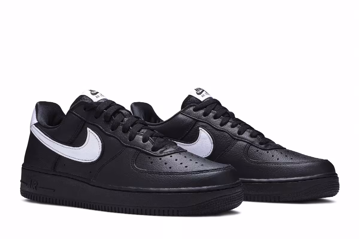 Nike Air Force 1 Low QS Black White, view 9
