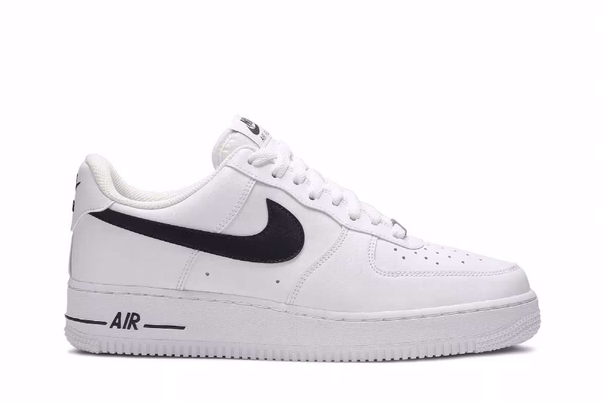 Nike Air Force 1 07 AN20 White Black, view 2