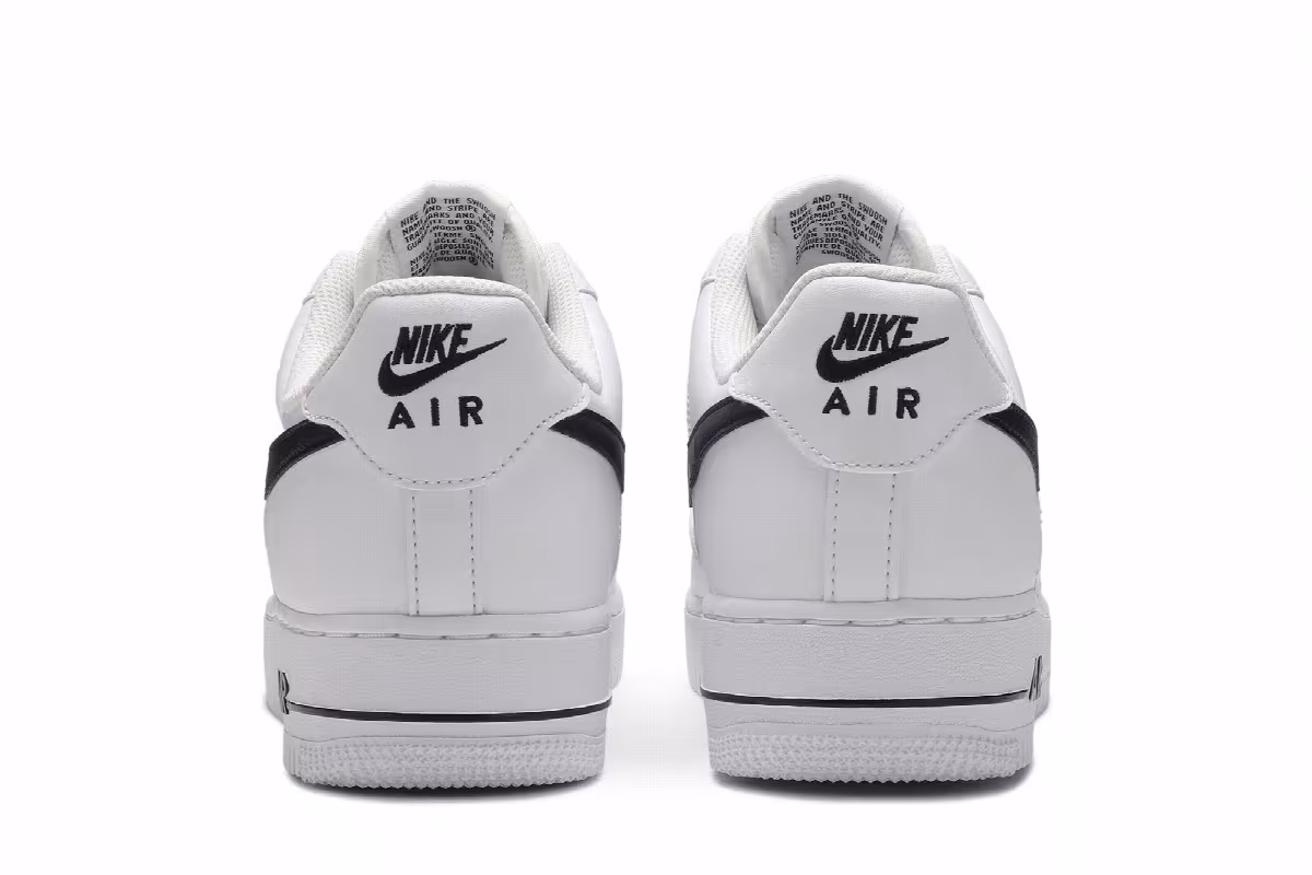Nike Air Force 1 07 AN20 White Black, view 7