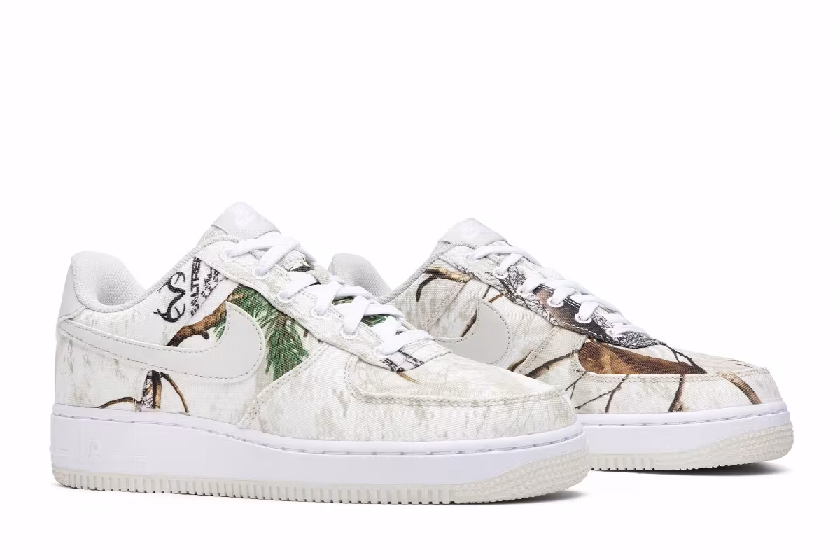 Realtree x Nike Air Force 1 Low White Camo, view 9