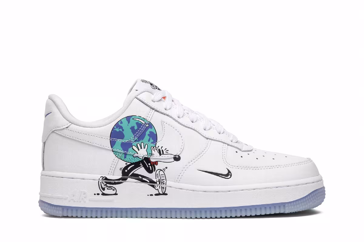 Steven Harrington x Nike Air Force 1 Low Flyleather QS Earth Day, view 2