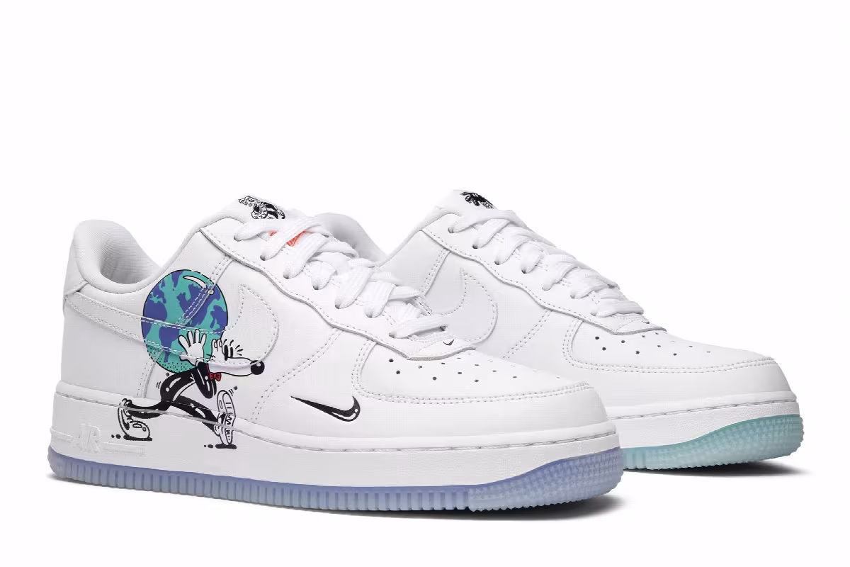 Steven Harrington x Nike Air Force 1 Low Flyleather QS Earth Day, view 9