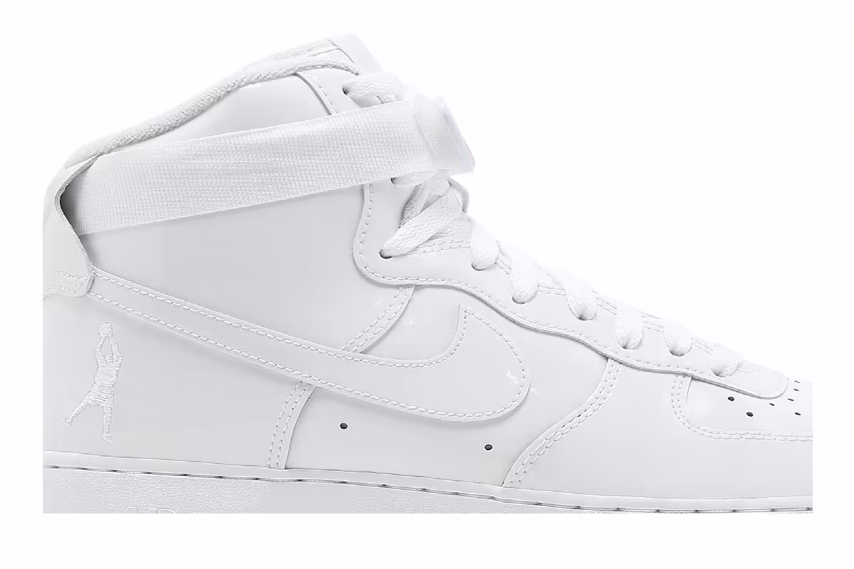 Nike Air Force 1 High QS Sheed Triple White, view 3