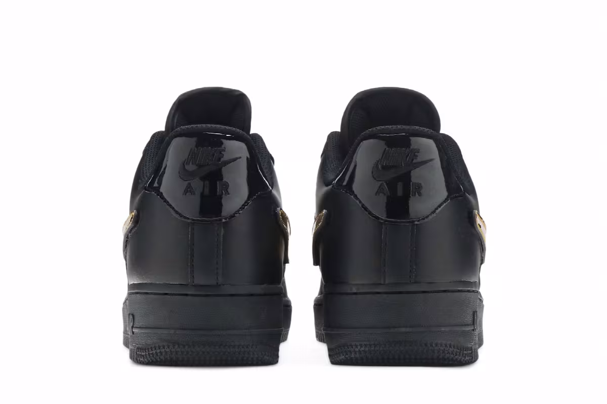 Nike Air Force 1 Low Removable Swoosh - Black Gold, view 7